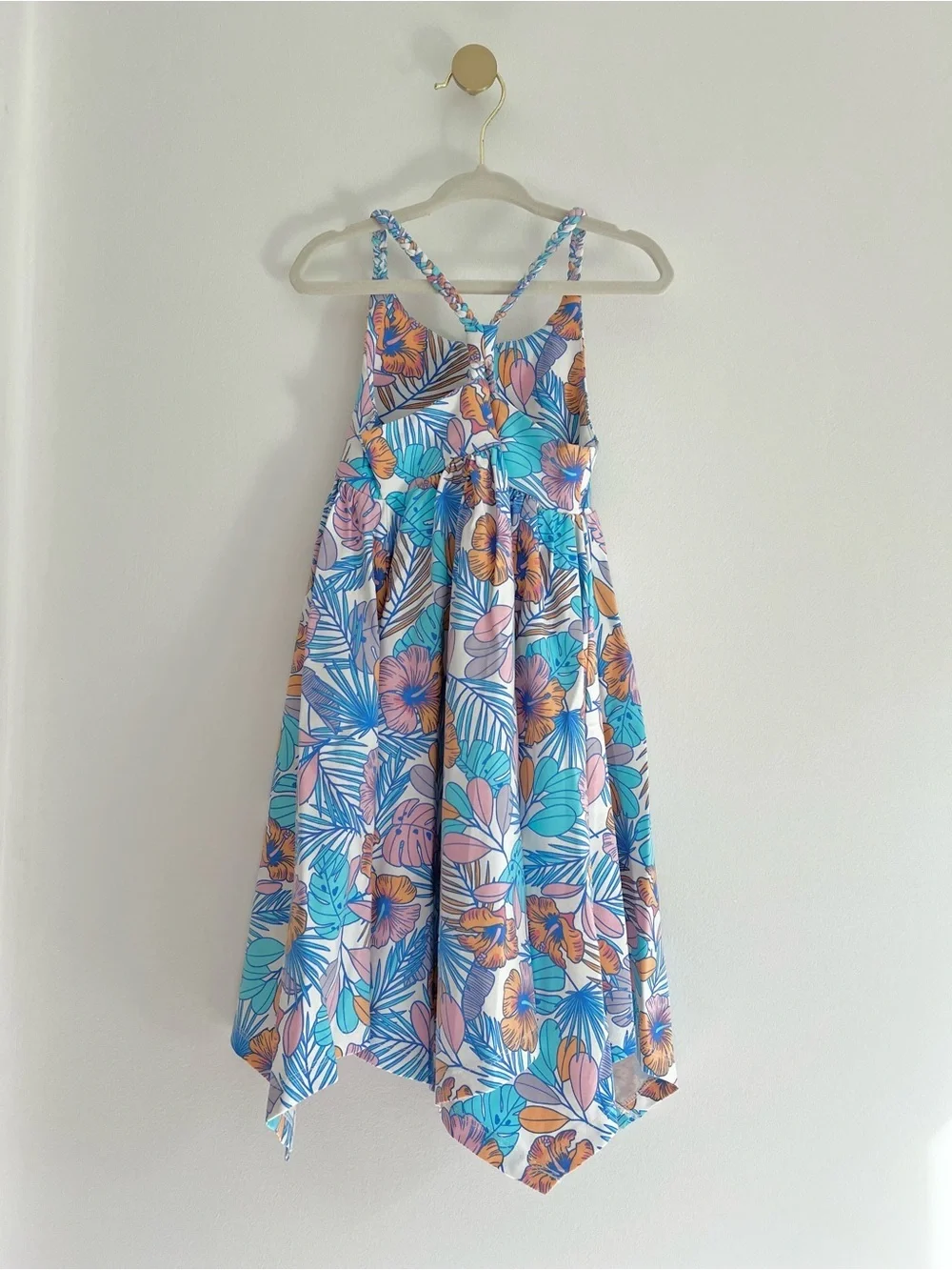 (NWT) Tommy Bahama White & Multicolor Pastel Floral Dress Kids Size 3T BEAUTIFUL